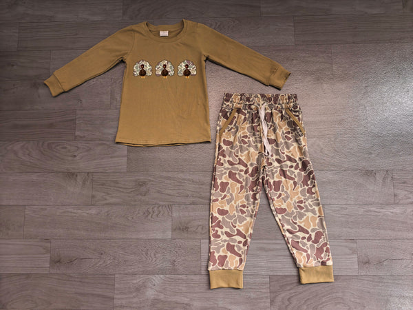 no MOQ BLP1474 embroidery pre-order  toddler boy clothes turkey boy winter outfit thanksgiving clothes-Real pic 2026.8.13