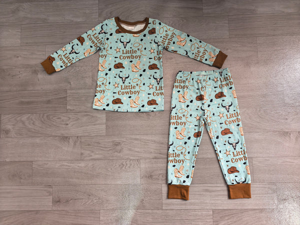 no MOQ BLP1485 pre-order  toddler boy clothes cowboy print boy fall outfit-Real pic 2026.8.12