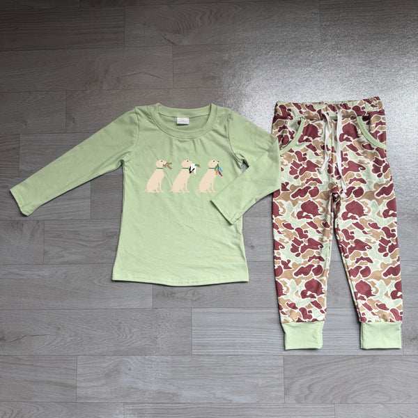 no MOQ BLP1492 embroidery pre-order  toddler boy clothes dog boy winter outfit -real pic 2026.7.28