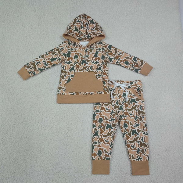 RTS BLP1509 toddler boy clothes camo print boy winter outfit