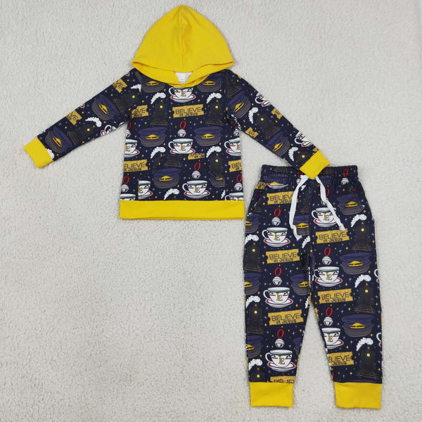 RTS Matching clothes halloween witch coffee print kid long sleeve hoodie top pant family matching outfit-2026.9.23