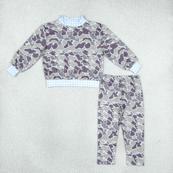 RTS BLP1567 toddler boy clothes camo print long sleeve outfit