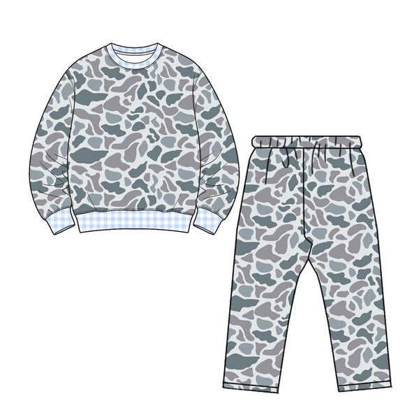 Preorder MOQ 5 pcs Each Style Camo Boys Set Kids Matching Clothes-2026.8.21