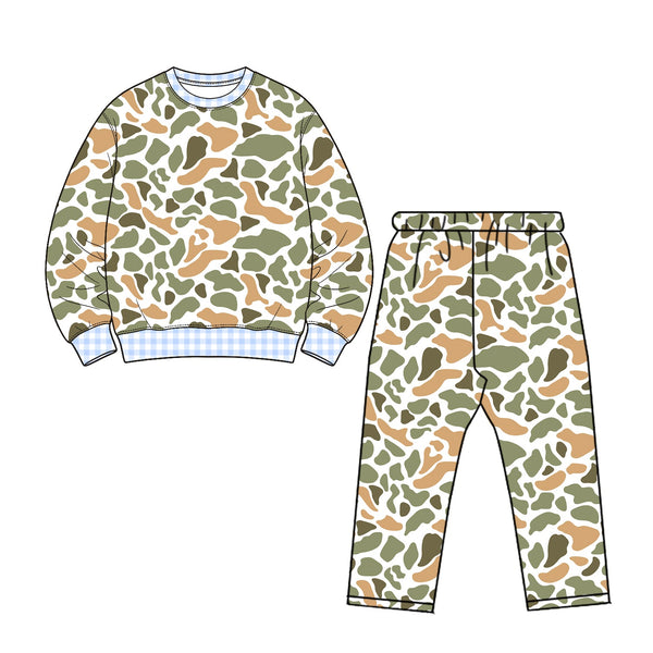Preorder MOQ 5 pcs Each Style Camo Boys Set Kids Matching Clothes-2026.8.21
