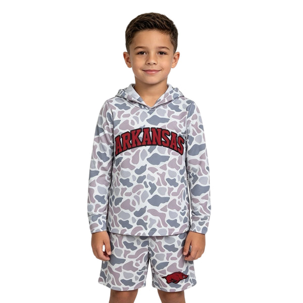 BLS0046 RTS baby boy clothes vinyl state print toddler boy fall winter outfit shorts set