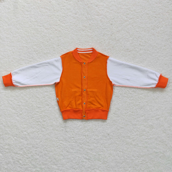 BT0268 baby boy clothes boy winter coat orange jacket