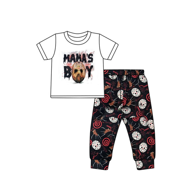 BSPO0033 mama's boy halloween kids outfit boy set