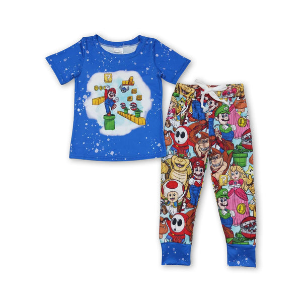 BSPO0142 RTS baby boy clothes boy cartoon boy fall spring set-promotion 2024.12.28 $5.5