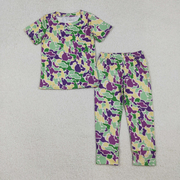 RTS toddler clothes matching camo print clothing  mama kids mardi gras clothes-2025.11.13
