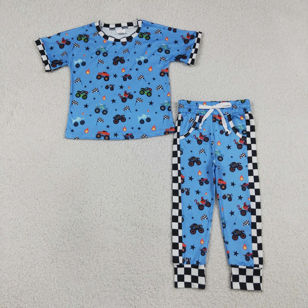 RTS BSPO0628 toddler boy clothes car boy spring outfit pants set