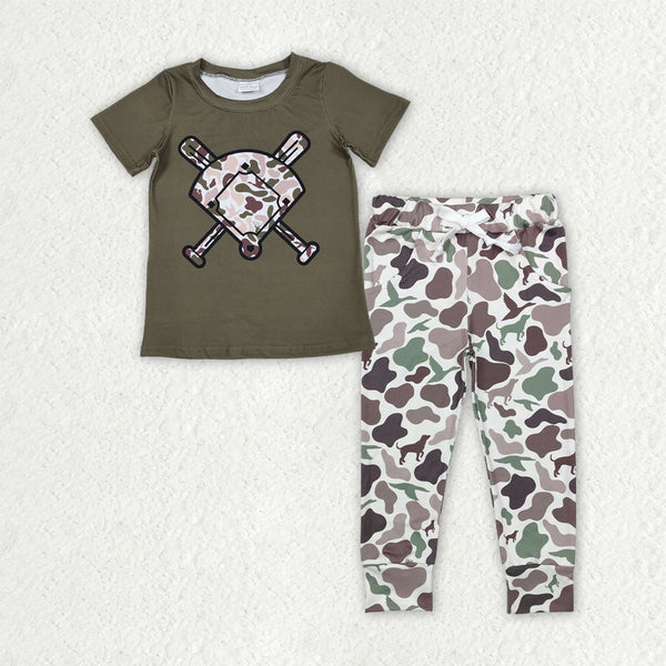 RTS kids matching clothing baseball camo print clothing baby boy winter clothing-2025.12.8