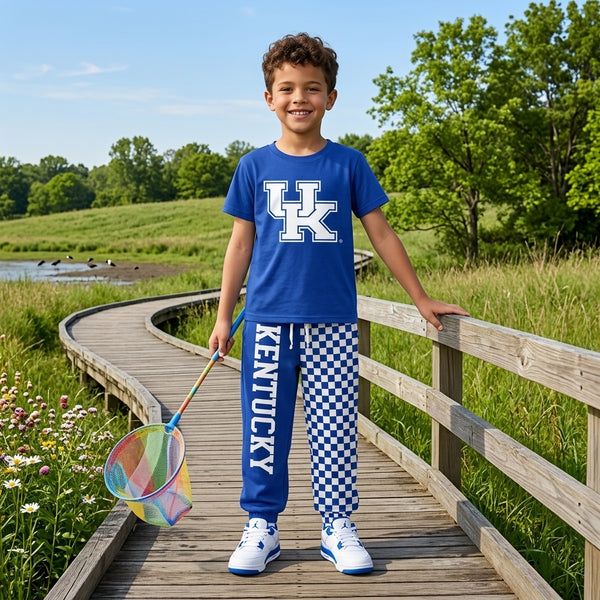 RTS P1059 baby boy clothes team letter print jogger pant