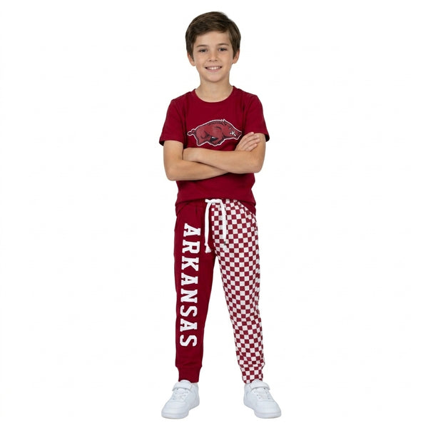 RTS BSPO0699 toddler boy clothes Arkansas wild hog vinyl print short sleeve outfit