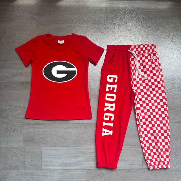 no MOQ BSPO0700 cotton+vinyl pre-order  toddler boy clothes state boy pants set-real pic 2026.7.26