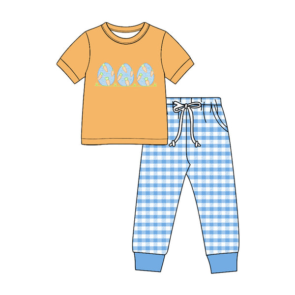 MOQ:5 pcs pre-order Each Style Easter Bunny Plaid Kids Matching Clothes-2026.8.28
