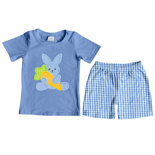 BSSO0087 baby boy clothes bunny embroidery outfits easter clothing-promotion 2024.2.24