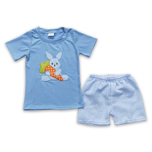 BSSO0087 baby boy clothes bunny embroidery outfits easter clothing-promotion 2024.2.24