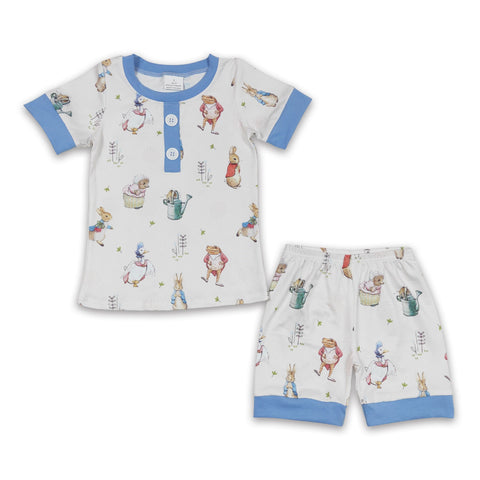 BSSO0123 baby boy clothes  summer outfits bunny easter outfit