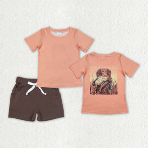 BSSO1202 baby boy clothes hunting toddler boy summer outfit