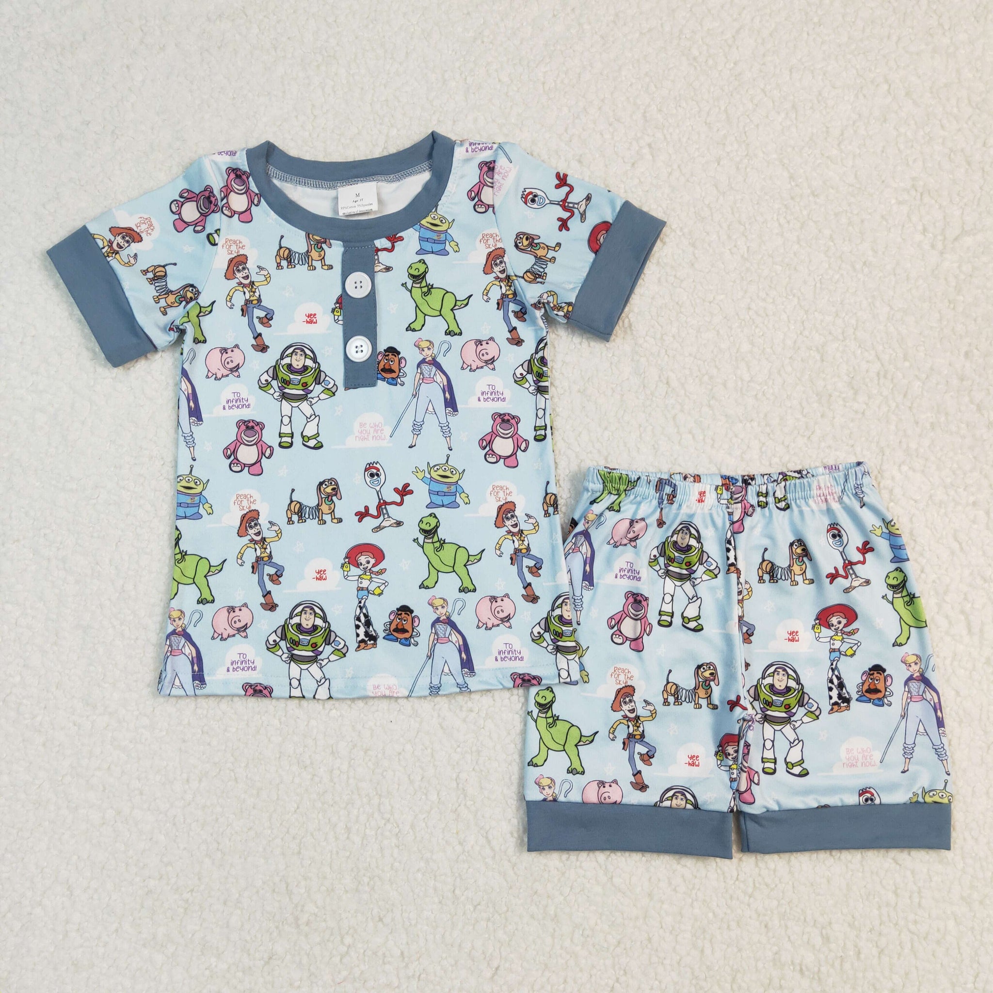 BSSO1247 RTS boy clothes cartoon boy summer outfit Shorts Set