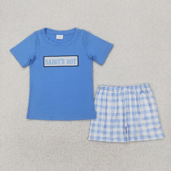 RTS Matching kids clothing embroidery daddy print clothing baby summer clothing-2026.4.18