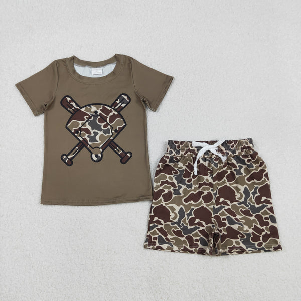 BSSO1593 RTS baby boy clothes baseball toddler boy  summer outfit