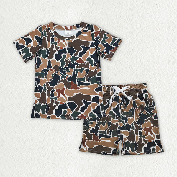 BSSO1911 kids clothes summer pajamas set hunting clothes camo outfit