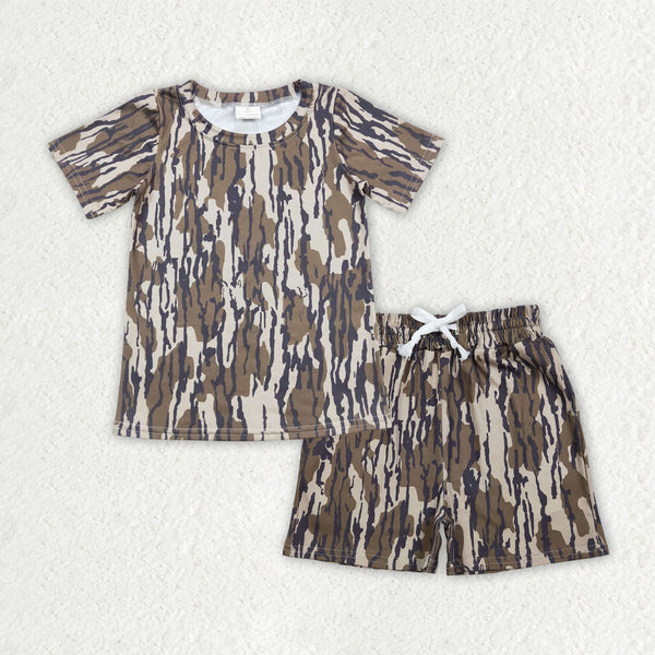 BSSO1912 kids clothes summer pajamas set hunting clothes camo outfit