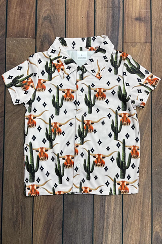 BT0014 boy summer cactus tshirt