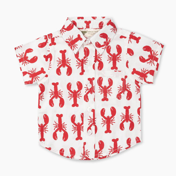 BT0161 baby boy clothes crawfish summer tshirt