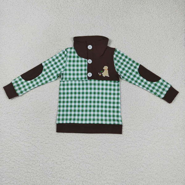BT0301 toddler boy clothes dog duck winter top