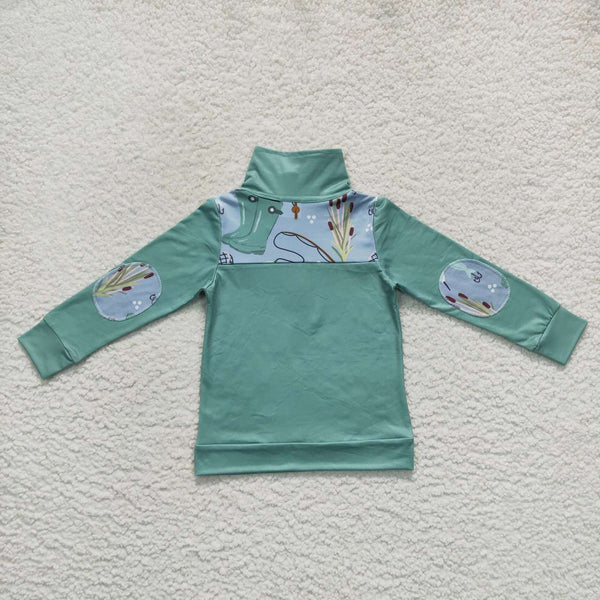 BT0335 toddler boy clothes fishing boy winter zipper top-promotion 2025.1.18 $4.5