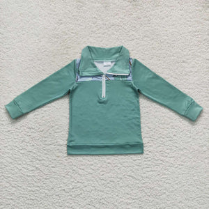 BT0335 toddler boy clothes fishing boy winter zipper top-promotion 2025.1.18 $4.5