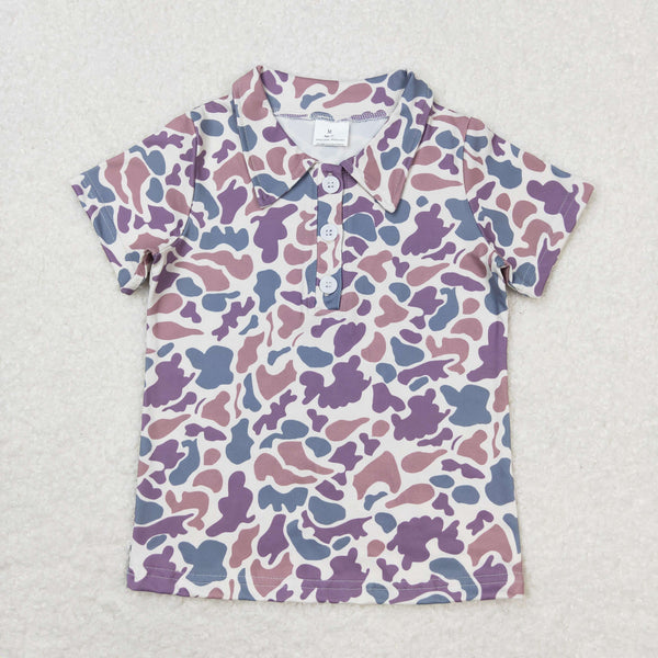 RTS boy summer clothes matching camo boy summer tshirt 3