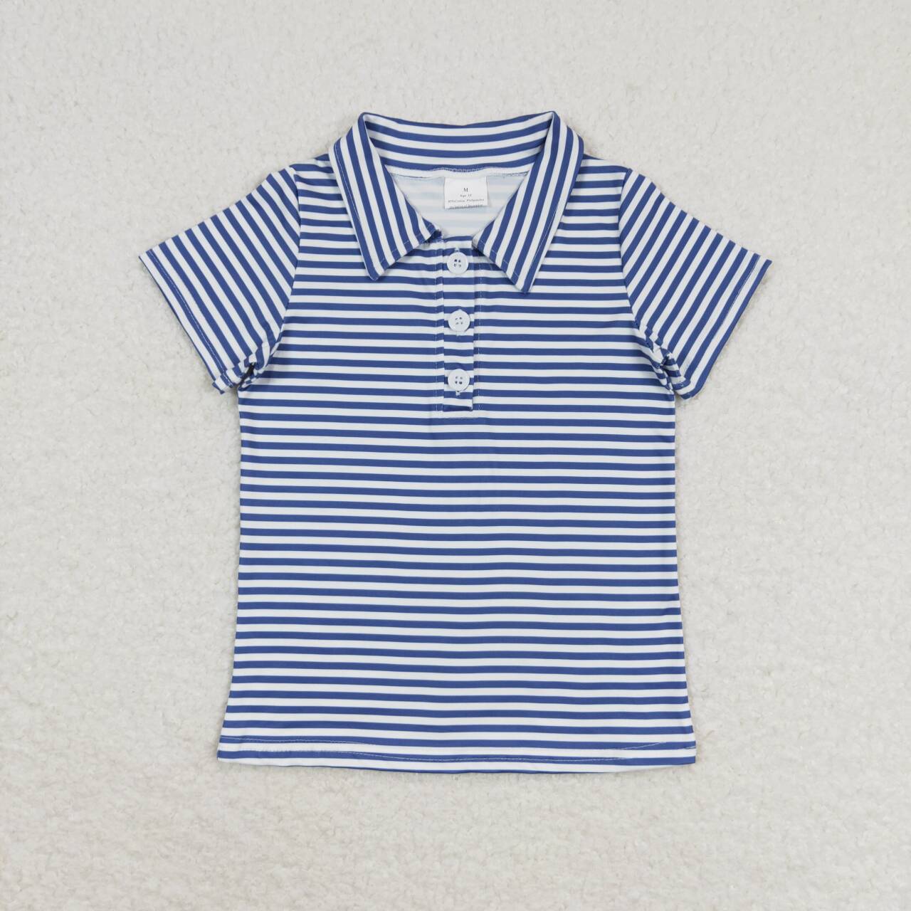 BT0654 RTS baby boy clothes navy stripes boy summer tshirt