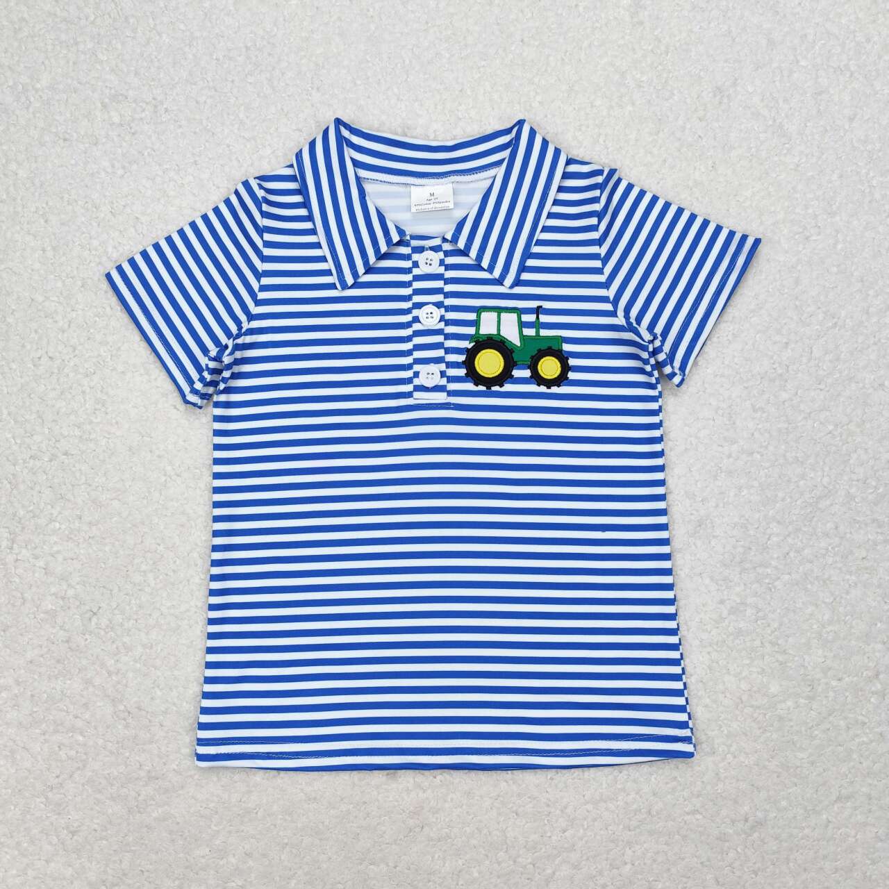 BT0689 RTS baby boy clothes truck boy summer tshirt (embroidery)