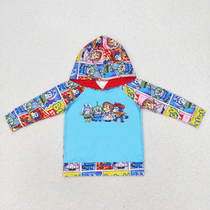 BT0715  RTS  toddler boy clothes cartoon dog boy winter top shirt