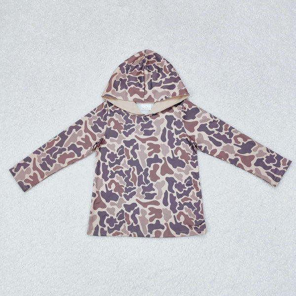 RTS toddler boy clothes camo boy winter top camo pollover