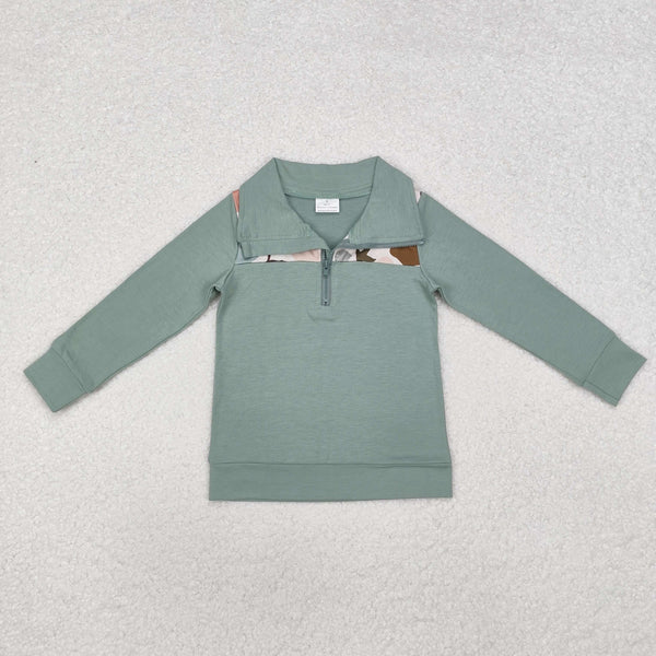 RTS Matching clothing animal camo mixed print kid long sleeve romper top pant fall clothing-2026.9.28