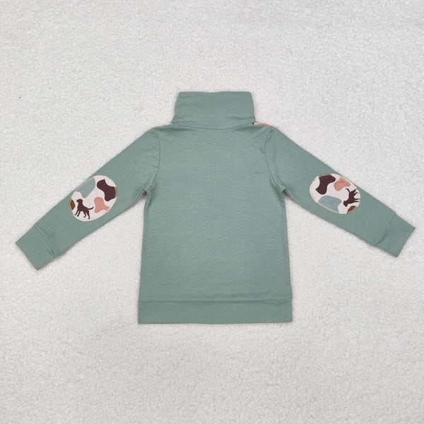 RTS Matching clothing animal camo mixed print kid long sleeve romper top pant fall clothing-2026.9.28