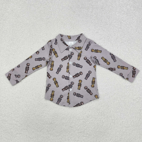 RTS toddler clothes matching clothing baby aztec print top boy t-shirt-2025.10.9