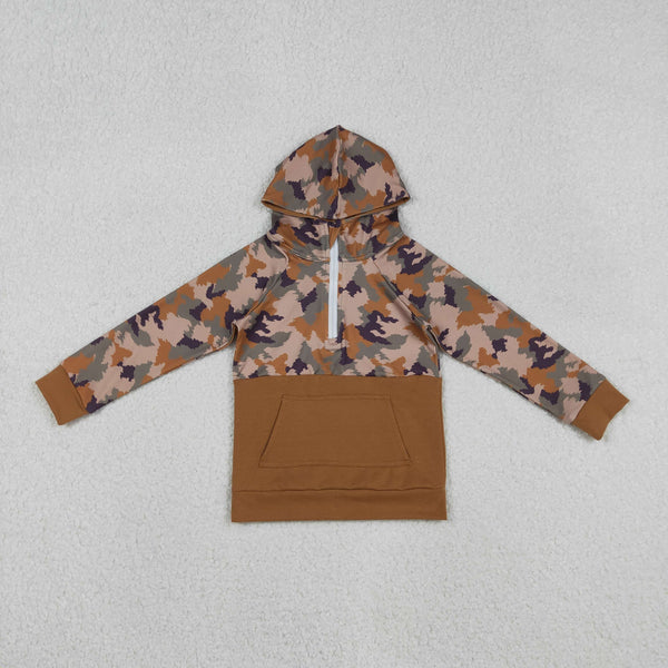 BT0912 RTS  toddler boy clothes camouflage boy winter top pullover