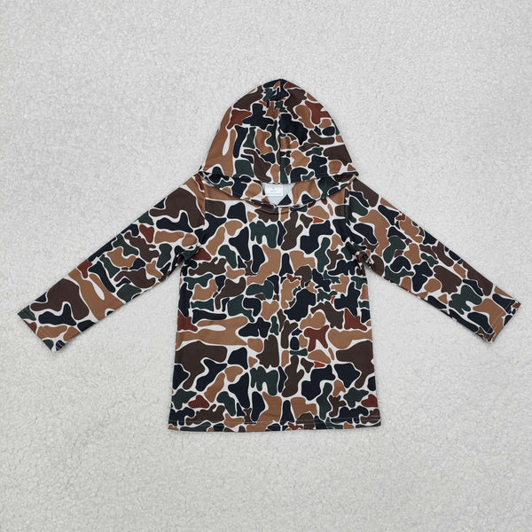 RTS toddler boy clothes camo boy winter top camo pollover