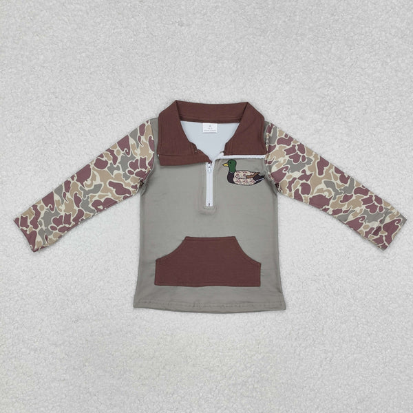 RTS toddler boy clothes mallard boy winter top pullover hunting clothes matching