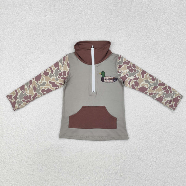 RTS toddler boy clothes mallard boy winter top pullover hunting clothes matching