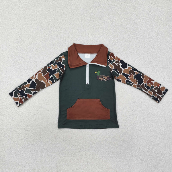 BT0927 RTS  toddler boy clothes mallard boy winter top pullover