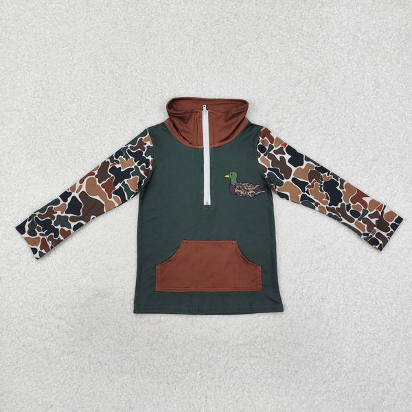 BT0927 RTS  toddler boy clothes mallard boy winter top pullover