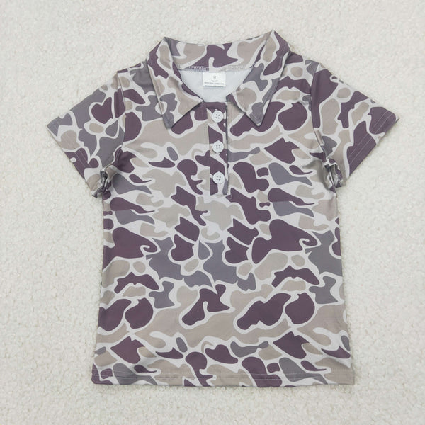 RTS boy summer clothes matching camo boy summer tshirt 3