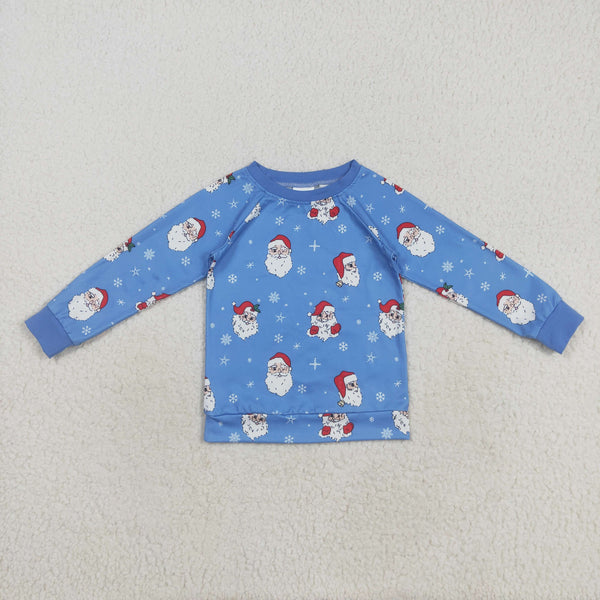RTS kids clothes santa print kids christmas  matching clothes winter top-2025.8.19