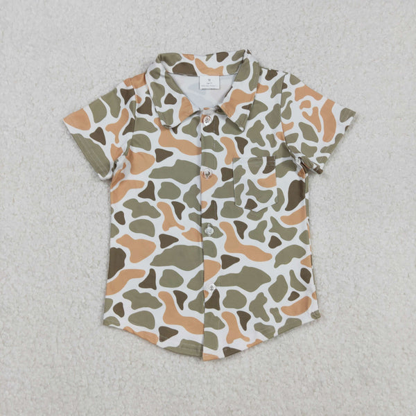 BT1312 RTS boy clothes camo  boy summer top tshirt
